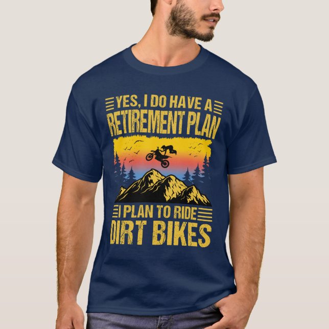 Ich habe vor, mit dem Motorrad fahren zu gehen T-Shirt (Vorderseite)