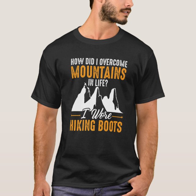 Ich habe Wanderstiefel gesehen Klettern für Abente T-Shirt (Vorderseite)