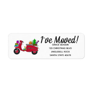 Ich habe Weihnachts-Roller mit Geschenken bewegt