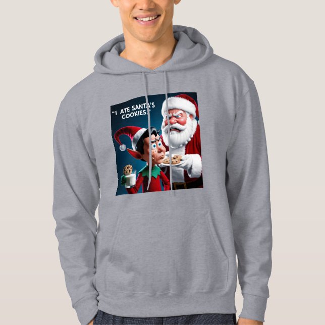 Ich habe Weihnachtskekse gegessen Funny Christmas  Hoodie (Vorderseite)