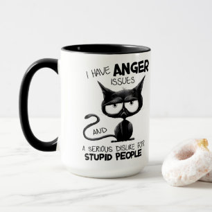 Ich habe Wutprobleme Lustiges Katzenliebhaber-Gesc Tasse