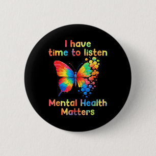 Ich habe Zeit, das Bewusstsein für psychische Gesu Button
