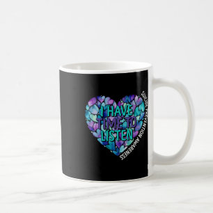 Ich habe Zeit, das Bewusstsein für Suizidpräventio Kaffeetasse