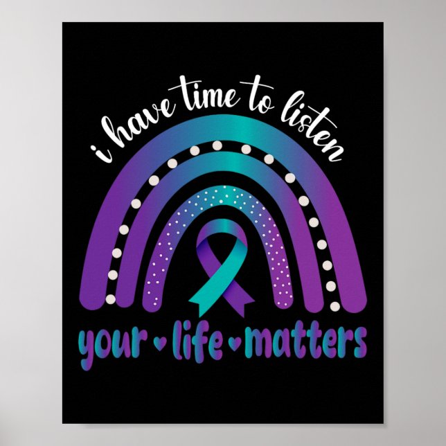 Ich habe Zeit, dem Bewusstsein für Selbstmord zuzu Poster (Vorne)