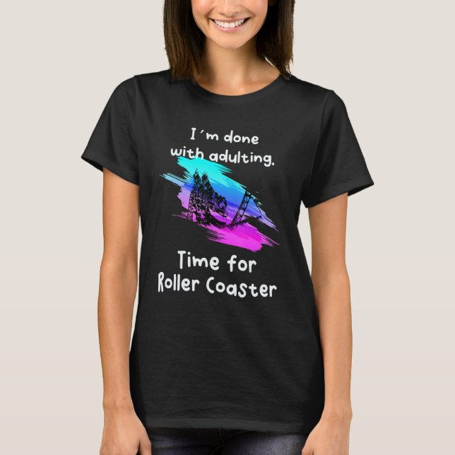 Ich habe Zeit für Roller-Untersetzer T-Shirt (Vorderseite)