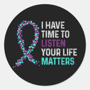 Ich habe Zeit, mir die psychische Gesundheit von S Runder Aufkleber