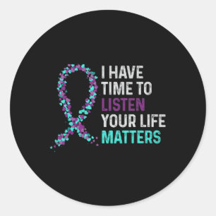 Ich habe Zeit, mir die psychische Gesundheit von S Runder Aufkleber