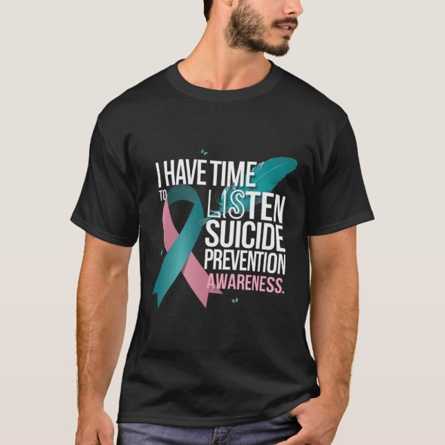 Ich habe Zeit, um dem Bewusstsein für Selbstmordpr T-Shirt (Vorderseite)