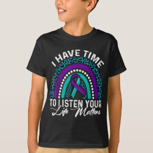 Ich habe Zeit zuzuhören Selbstmordbewusstsein Psyc T-Shirt