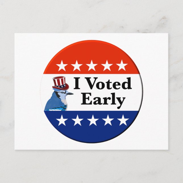 Ich habe zu Beginn der Wahlen 2026 abgestimmt Postkarte (Vorderseite)