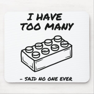 Ich habe zu viele Steine Mousepad