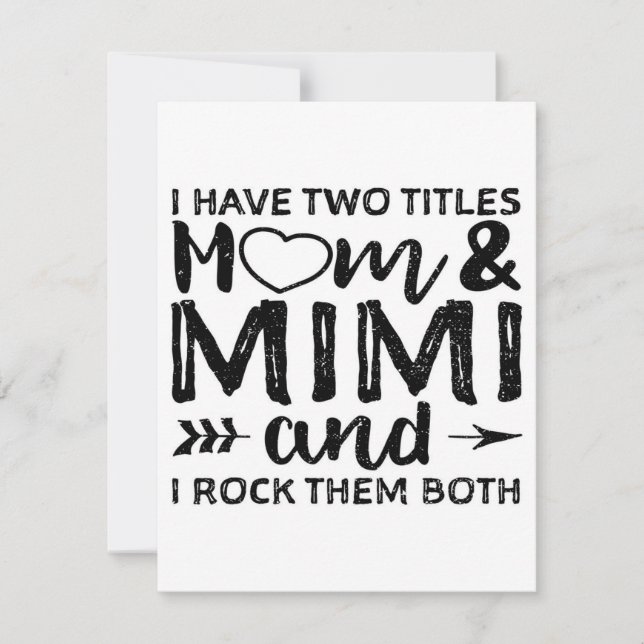 Ich habe zwei Mamas und Mimi|Papa und Mama  Einladung (Vorderseite)