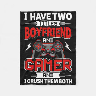 Ich habe zwei Titel Freund und Gamer Videospieler Fleecedecke