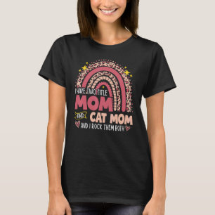 Ich habe zwei Titel Mama und Katzenmama Muttertag T-Shirt