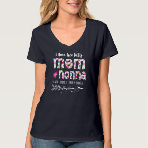 Ich habe zwei Titel Mama und Nonna Blume T-Shirt