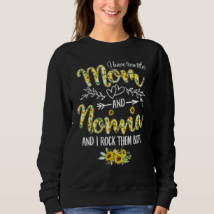 Ich habe zwei Titel Mama und Nonna Sonnenblume Gr Sweatshirt