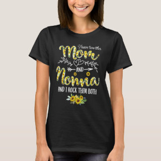 Ich habe zwei Titel Mama und Nonna Sonnenblume Gr T-Shirt
