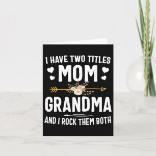 Ich habe zwei Titel Mama und Oma Shirt Mütter Da Karte