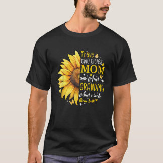 Ich habe zwei Titel Mama und Oma Sonnenblume Mutte T-Shirt