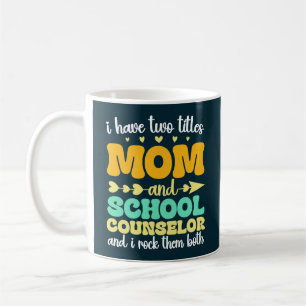 Ich habe zwei Titel Mama und Schulberater Funny Kaffeetasse