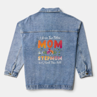 Ich habe zwei Titel Mama und Stepama, ich hab sie Jeansjacke
