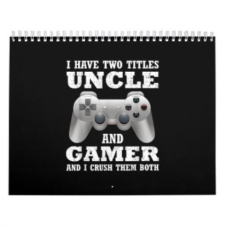 Ich habe zwei Titel Onkel Gamer Funny Gamer Kalender