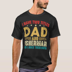 Ich habe zwei Titel, Papa und Fischer, Vintage Lus T-Shirt