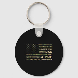 Ich habe zwei Titel Papa und G-Pop zum Vatertag Op Schlüsselanhänger