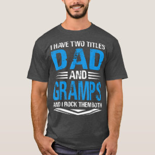 Ich habe zwei Titel Papa und Opa Lustiger Opa Fat T-Shirt