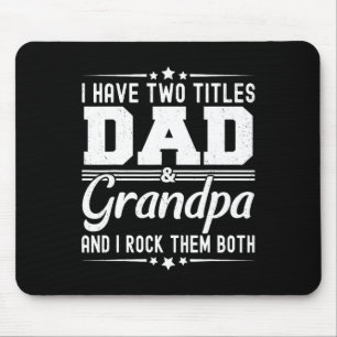 Ich habe zwei Titel Papa und Opa Lustiger Vater&#; Mousepad