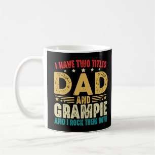 Ich habe zwei Titel Papa und Opa Vatertag Kaffeetasse