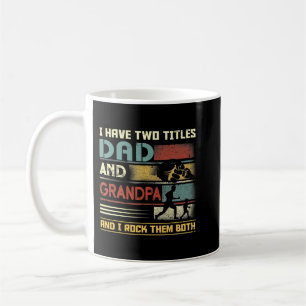 Ich habe zwei Titel Papa und Opa veteran feiertag Kaffeetasse