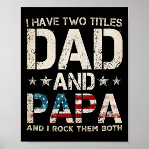 Ich habe zwei Titel Papa und Papa US-amerikanische Poster