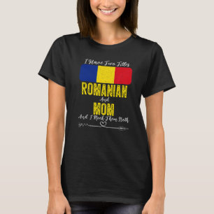 Ich habe zwei Titel Rumänisch und Mama Rumänien T-Shirt