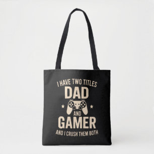 Ich habe zwei Titel Vater und Gamer Lustiger Gamin