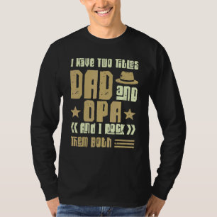 Ich habe zwei Titel Vater und Opa Men Vintage Deko T-Shirt