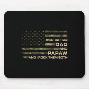 Ich habe zwei Titel Vater und Papa Vatertag Grand Mousepad