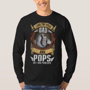 Ich habe zwei Titel Vater und Pop Männer Vintag De T-Shirt