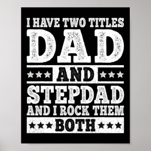 Ich habe zwei Titel Vater und Stiefvater Lustiger  Poster