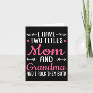 Ich habe zwei Titeln Mama Oma und ich habe ihnen M Karte