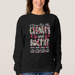 Ich habe zwei Titeln Oma und Hund Mama ich rock si Sweatshirt