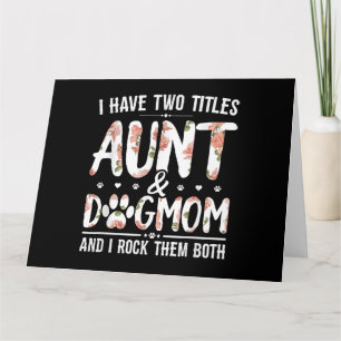 Ich habe zwei Titeln Tante und Mama Geschenk für T Karte