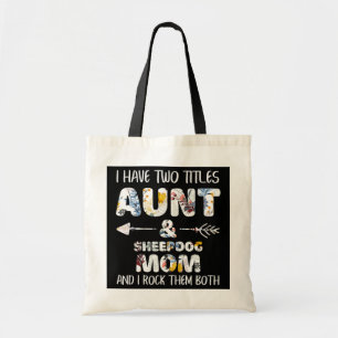 Ich habe zwei Titeln Tante und Mama Hund Schafhund Tragetasche
