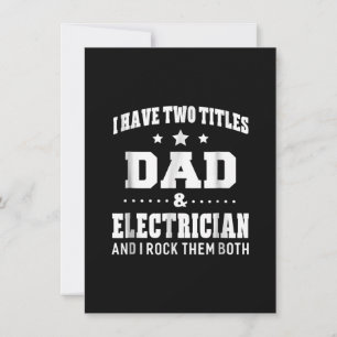Ich habe zwei Titeln Vater & Elektrische Männer Ge Mitteilungskarte