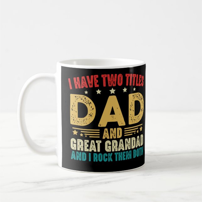 Ich habe zwei Titeln Vater und große Großmutter Fu Kaffeetasse (Links)