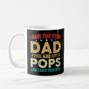 Ich habe zwei Titeln Vater und Pop lustigen Vatert Kaffeetasse