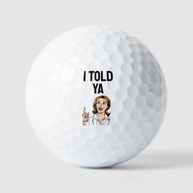 Ich hab's euch gesagt Golfbälle (Vorderseite)