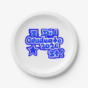 Ich hab's geschafft!, Absolvent 2026 Pappteller