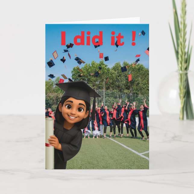 ICH HABS GESCHAFFT ! KARTE (Vorderseite)