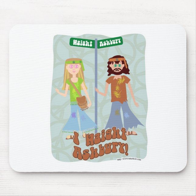 Ich Haight Ashbury Mousepad (Vorne)